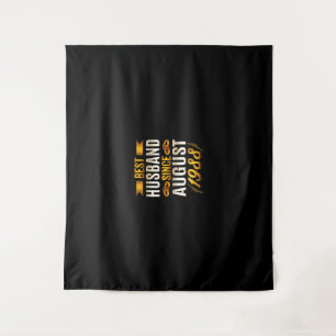 Mens Best Husband Since August 1988 - Funny 32nd Tapestry