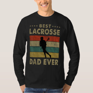 Mens Best Lacrosse Dad Ever Vintage Lacrosse Fathe T-Shirt