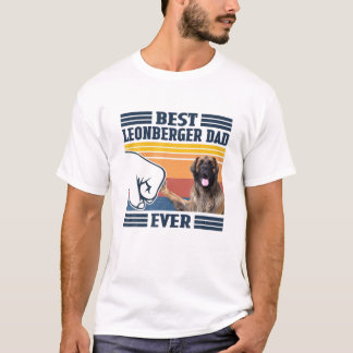 Mens Best Leonberger Dad Ever Funny Dog Lover Fath T-Shirt