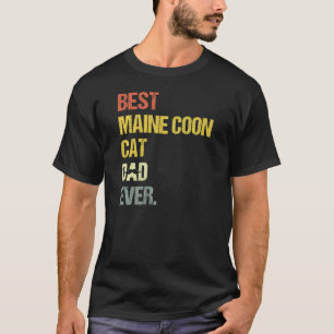 Mens Best Maine Coon Cat Dad Cat T-Shirt