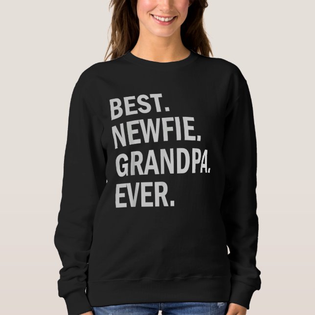 Mens Best Newfie Grandpa Ever  Newfoundland Dog Sweatshirt (Front)