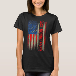 Mens Best Nonno Ever Fathers Day Us American Flag T-Shirt