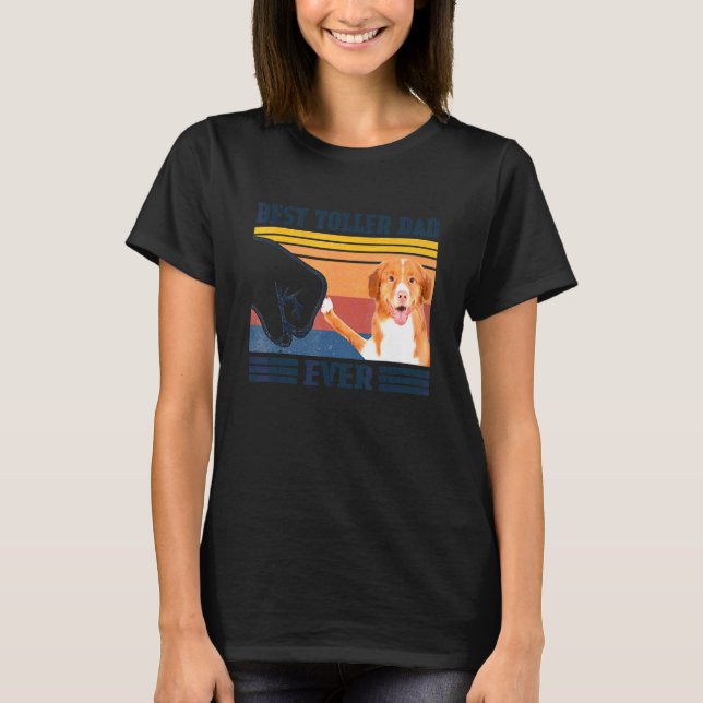 Mens Best Nova Scotia Duck Tolling Retriever Dad E T-Shirt (Front)