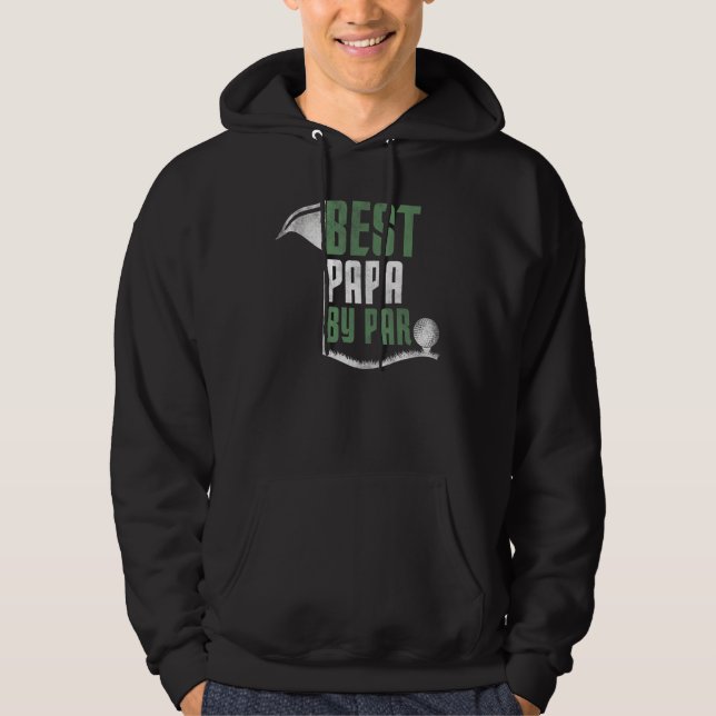 Mens Best Papa by Par Father s Day Golf  Papa Golf Hoodie (Front)