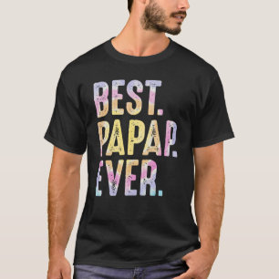 Mens Best Papap Ever From Grandchildren Fathers Da T-Shirt