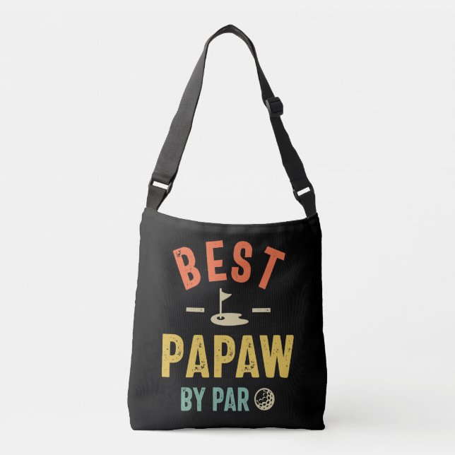 Mens Best Papaw Gift By Par Father Gift Crossbody Bag (Front)