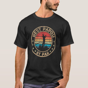 Mens Best Papou By Par Father's Day Golf Golfing T-Shirt