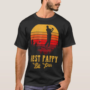 Mens Best Pappy By Par Father's Day Golf Golfing T-Shirt