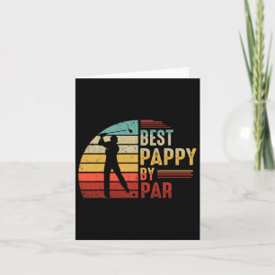 Mens Best Pappy By Par Golf Lover Best Fathers Day Card