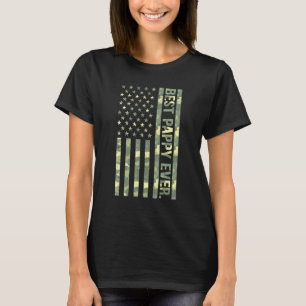 Mens Best Pappy Ever Us American Flag Camo Fathers T-Shirt