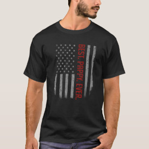 Mens Best Pappy Ever Us American Flag For Father T-Shirt