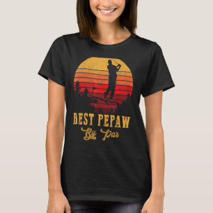 Mens Best Pepaw By Par Father's Day Golf Golfing T-Shirt