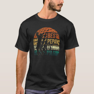 Mens Best Pepaw By Par Retro Father's Day Golf T-Shirt