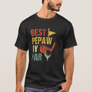 Mens  Best Pepaws By Par Father's Day Golf  Golfer T-Shirt