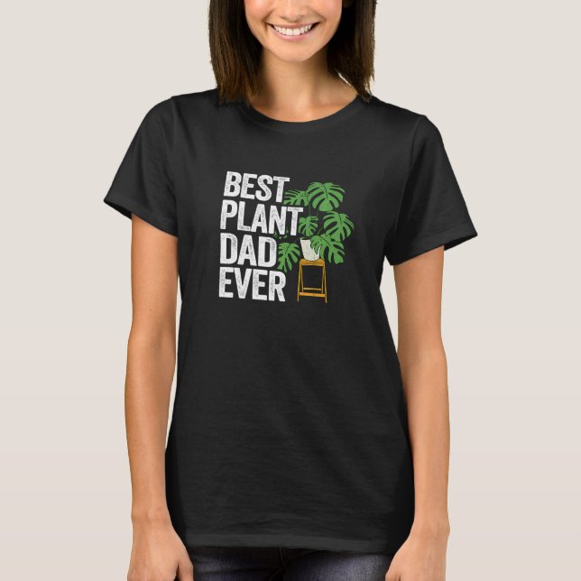 Mens Best Plant Dad Ever Garden Landscaper Gardene T-Shirt (Front)