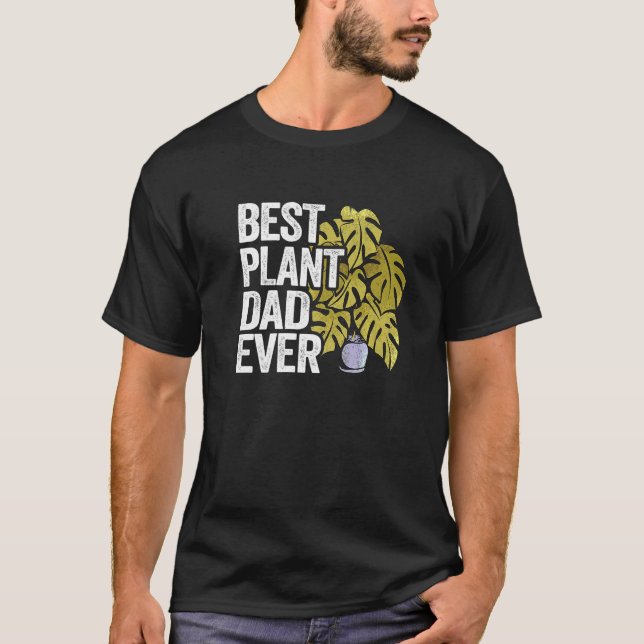 Mens Best Plant Dad Ever Garden Landscaper Gardene T-Shirt (Front)