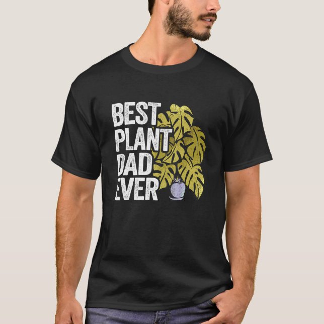 Mens Best Plant Dad Ever Garden Landscaper Gardene T-Shirt (Front)