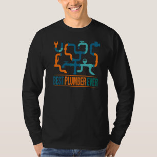 Mens Best Plumber Ever Water Pipes Plumber Plumbin T-Shirt