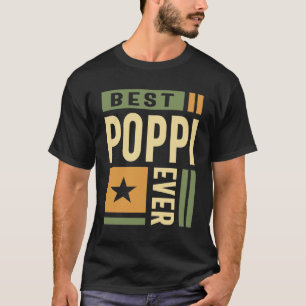 Mens Best Poppi Ever Father's Day T-Shirt