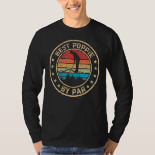 Mens Best Poppie By Par Golf Lover For Men Funny F T-Shirt