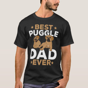 Mens Best Puggle Dad Dog Pet Owner Fathers Day P T-Shirt