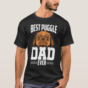 Mens Best Puggle Dad Ever Dog Owner Pet Animal Dog T-Shirt