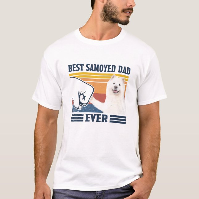 Mens Best Samoyed Dad Ever Funny Dog Lover Father' T-Shirt (Front)