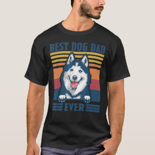 Mens Best Siberian Husky Dad Ever Dog Dad Father' T-Shirt