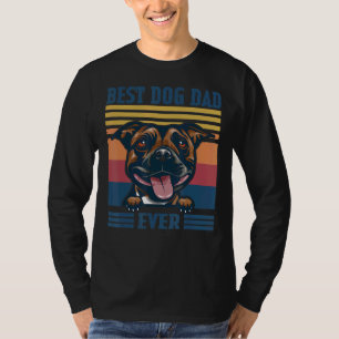 Mens Best Staffordshire Bull Terrier Dad Ever Dog T-Shirt