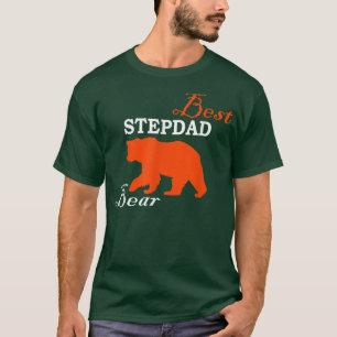 Mens Best Stepdad Bear  T-Shirt