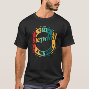 Mens best stepdad in the world family stepfather T-Shirt