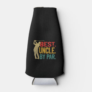 Mens Best Uncle By Par Retro Fathers Day Gifts Bottle Cooler