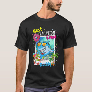 Mens Best Vacation Ever Daddy Of The Shark Matchin T-Shirt