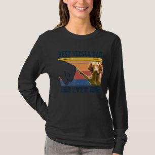 Mens Best Vizsla Dad Ever Dog Father's Day 1 T-Shirt