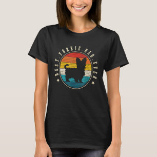 Mens Best Yorkie Dad Ever Dog Vintage Yorkshire Te T-Shirt