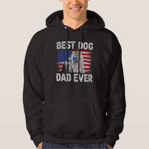 Mens Best Yorkshire Terrier Dad Ever American Flag Hoodie