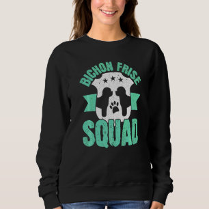 Mens Bichon Frise Squad Dog  Dog Breeder Puppy Paw Sweatshirt