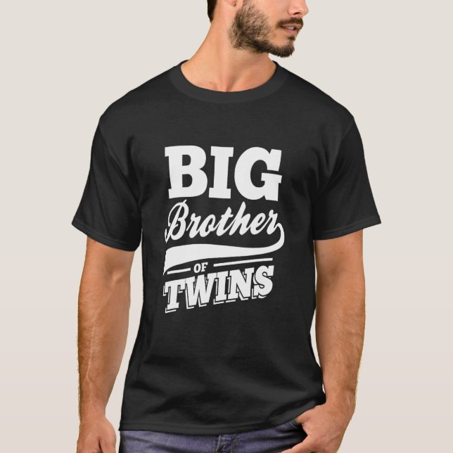 Mens Big Brother of Twins Big Brother of Twins T-Shirt (Front)