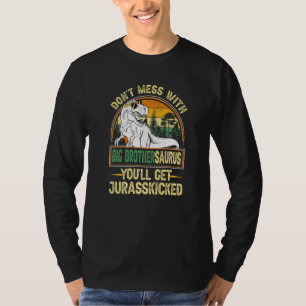 Mens Big Brother Rex Saurus Father's Day Vintage D T-Shirt