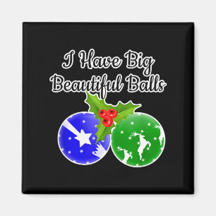 Mens Big Dirty Santa Xmas Fun Adult Humor Ug  Magnet