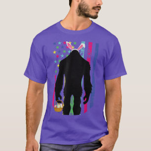 Mens Bigfoot Ester Egg Funny Easter Day Love Sasqu T-Shirt