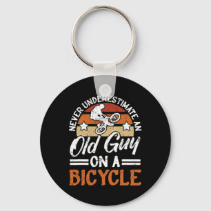 Mens Bike Cycling Cyclist Biking Mountain Bike, Bi Key Ring