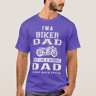Mens Biker Dad  for Motorcycle and Chopper Rider F T-Shirt