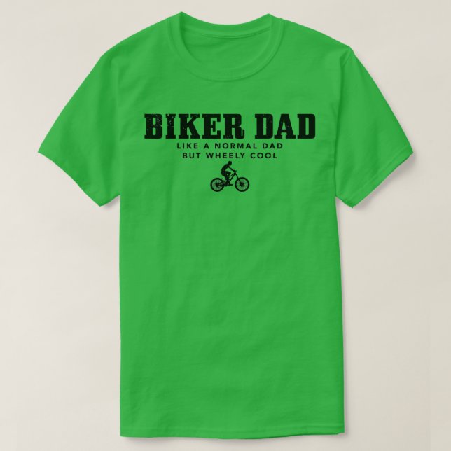 Mens Biker Dad Mountain Bike Funny MB Fathers Day  T-Shirt (Design Front)