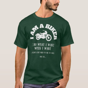 Mens BIKER Husband Boyfriend s For Men Funny T-Shirt