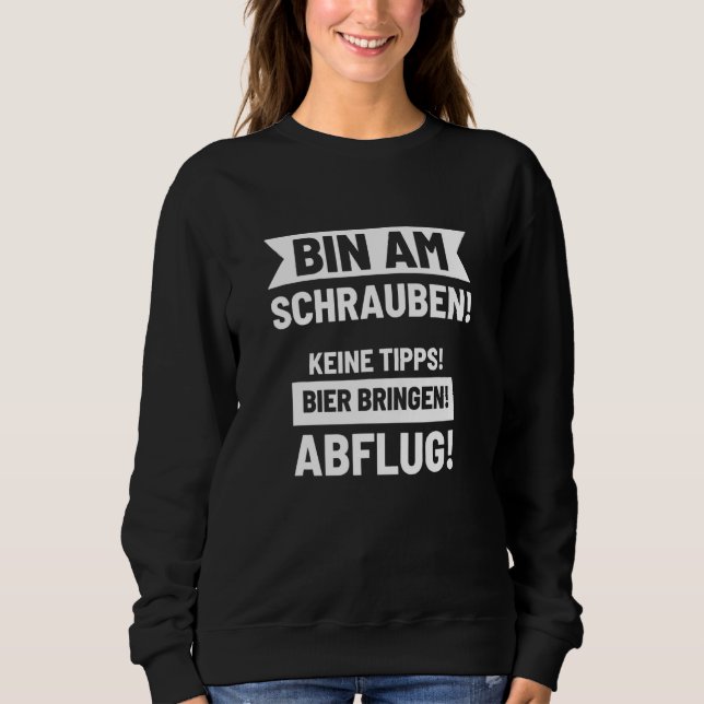 Mens Bin Am Screw No Tips Beer Bring Off Sweatshirt (Front)