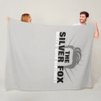 Men's birthday banner backdrop Fleece Blanket