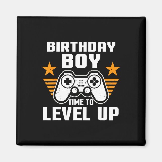 Mens Birthday Boy Gamer Computer Video Game Supris Magnet (Front)