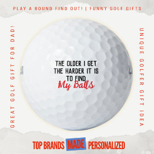 Mens Birthday Gag Funny Golf Dad Hard To Find Ball
