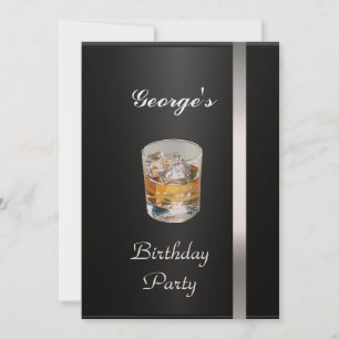 Men's Birthday Party  Invitation